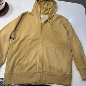 Aritzia TNA Cozy Fleece Tan Hoodie—EUC